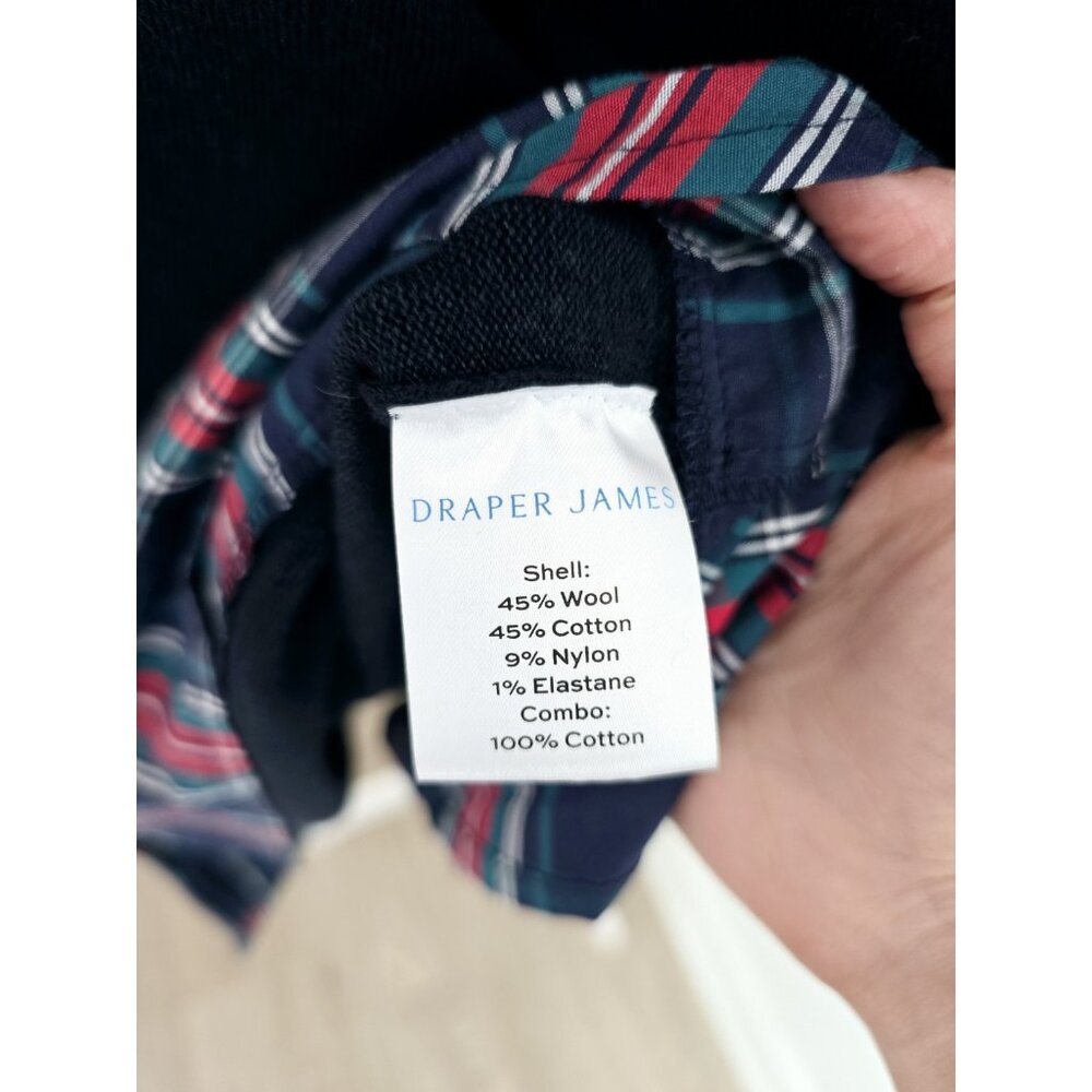 Draper James Wool Cotton Plaid Preppy Layered Shirt Sweater Dress 2X Collared - Picture 6 of 12